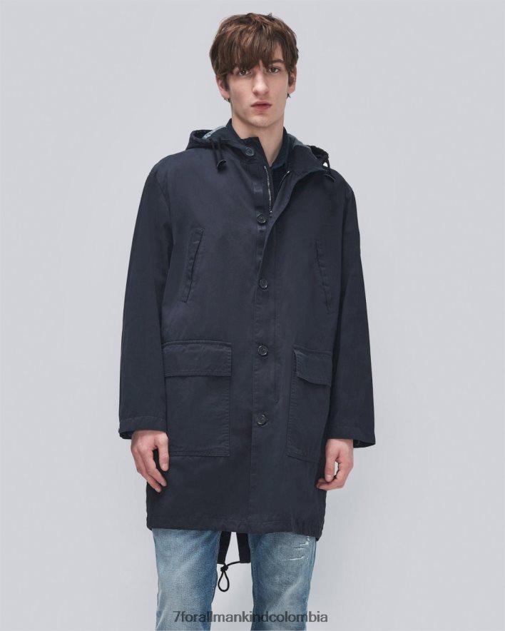 vestir 7 for All Mankind parka en azul marino JBNRD827